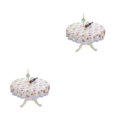thumbnail image 3 of mmirethe Elegant Tablecloth For Round Tables For Family Meals Durable St-resistant Tablecloth Plastic Round Tablecloth 018 180cm round 2Set, 3 of 6