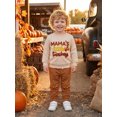 thumbnail image 5 of Cjfdfy Toddler Baby Boy Thanksgiving Outfit Little Turkey Homemade Rolls Print Long Sleeve Sweatshirt And Pants Cute My First Thanksgiving Holiday Fall Winter Outfit 6M-4Y  ﻿, 5 of 9