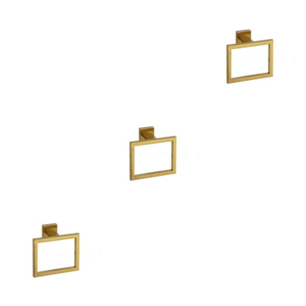 Cateissary Juego de accesorios para baño, barra de toalla sin perforar, soporte de papel para anillo, Kit de accesorios de gancho para bata Type1 NO1