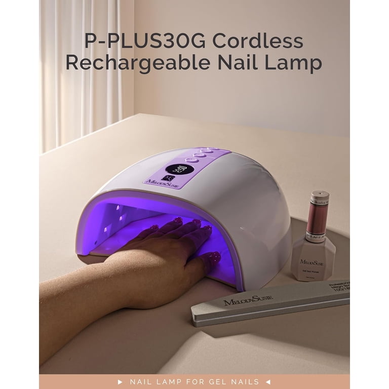 Cordless Rechargeable UV LED Nail Lamp, Purple photo 6