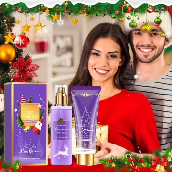 Christmas Body Care Set, Body Mist & Body Lotion, Deep Moisturizing Body Lotion, Gift Set for Women, Luxury Self-Care Combo for Women and Girls