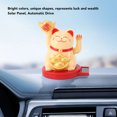 thumbnail image 3 of 3 Inch Mini Fortune Cat, Solar Powered Lucky Cat with Rotating Base, Maneki Neko Beckoning Lucky Money Cat, Feng Shui Decor Home Office and Dash Board, Solar Powered Wealth Cat, 3 of 7