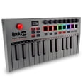 thumbnail image 1 of RockJam, Go Controlador de teclado MIDI USB y Bluetooth de 25 teclas con 8 pads de batería retroiluminados, 8 perillas, tamaño único (RJMK25), 1 of 5