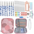 thumbnail image 1 of PENGXIANG 11Pcs Stainless Steel Rod Needle Knitting Set Crochet Tool Accessories Crochet Organizer Sewing Tools Gift for Beginners, 1 of 7