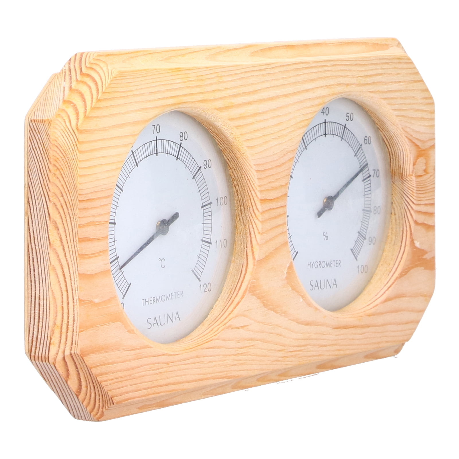 Accurate Sauna Humidity Monitor, Large Dial, Wooden Design, Ideal For Home  Gym Spaces