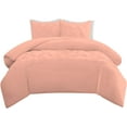 thumbnail image 2 of DNG Creations 1 Piece Half Pinch Pleated Duvet Cover 100% Egyptian Cotton, 800 TC- With Zipper Closure & Corner Ties ( Solid Peach - California King ), 2 of 5