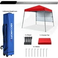 thumbnail image 5 of ABCCANOPY Outdoor 8x8 ft Pop-Up Canopy with Sun Wall, Bag, Stakes and Ropes, Red, 5 of 7