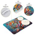 thumbnail image 4 of Owls Colorful Trees Dish Drying Mat Dish Drainer Rack Mats Water Absorbent Non-Slip Easy Clean Heat Resistant for Kitchen Counter, 4 of 8