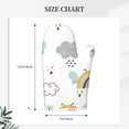 thumbnail image 4 of ZNDUO Kitchen Oven Gloves, Durable Heat Resistant Oven Gloves with Quilted Liner Non-Slip Textured Grip Perfect for BBQ, Baking, Cooking and Grilling, Cartoon Rainbow Cloud Doodle, 4 of 8