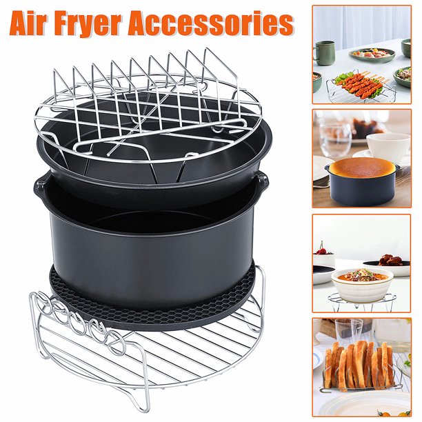 7" 6Pcs Air Frying Pan Air Frying Accessories Accessories Fryer Baking