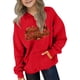 thumbnail image 5 of Sudadera con capucha para niñas y niños, sudadera de manga larga con cuello redondo y estampado de moda, jersey con bolsillo, sudadera de poliéster para niñas, 5 of 8