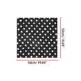 thumbnail image 2 of INSPIRE CHIC Women's 50cm Square Scarf Vintage Retro Polka Dots Head Neck Scarves Neckerchief Black Big Dot 19.69*19.69 inch, 2 of 5