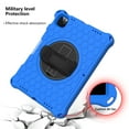 thumbnail image 3 of Dteck Case for iPad Pro 11-inch 3rd Generation/Pro 11" 2020/2018,Shockproof EVA Hybrid Hand Pull 360 Rotatable Kickstand Cover for iPad Air 4th Gen 10.9" with Adjustable Shoulder Strap,Blue+Black, 3 of 6