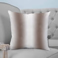 thumbnail image 4 of 24x24 Pillow Covers Set of 2, White Brown Throw Pillow Covers Decorative Couch Cushion Case, Modern Gradient Vertical Stripes Geometric Microfiber Square Pillowcases for Bedroom Car Living Room, 4 of 7
