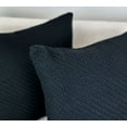 thumbnail image 7 of Aiking Pack of 2 Soft Decorative Knitted Double-Cable Sweater Cozy Throw Pillow Covers, 18x18 inch, Black, 7 of 7