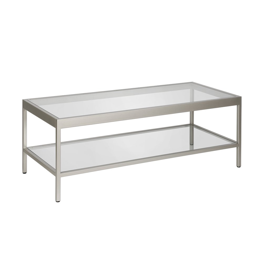 Alexis Coffee Table Satin Nickel finish