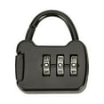 thumbnail image 1 of Guardoinrt 3 Digit Combination Lock Combination Padlock for alloy material,with Sports Locker Wardrobe Case black, 1 of 6