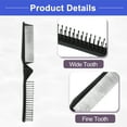 thumbnail image 4 of Vocoste Portable Travel Foldable Hair Brush Hair Comb for Curly Wet Dry Hair Black, 4 of 6