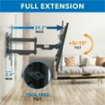thumbnail image 4 of Mount-It! UL Certified Heavy Duty Full Motion TV Wall Mount, 4 of 6
