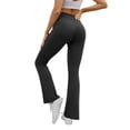 thumbnail image 2 of Women's High Waisted Bootcut Leggings Stretchy Yoga Workout Flare Pants, 2 of 6