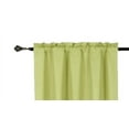 thumbnail image 3 of 1 Single Panel Solid Foam Backing Lined Room Darkening Blackout Window Curtain Panel Treatment Drape Rod Pocket Matte in Different Sizes 84", LIME R64, 3 of 6