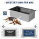thumbnail image 2 of Yeshouse Fregadero de cocina de acero inoxidable bajo encimera, juego de fregadero con rejilla inferior, tabla de cortar, colador y escurridor, 2 of 8