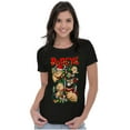 thumbnail image 3 of Popeye Christmas Lights Crew Cartoon Women's T Shirt Ladies Tee Brisco Brands S, 3 of 5