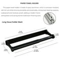 thumbnail image 3 of Xiyztok Paper Holder Paper Towel Holder Under Cabinet Wall Mount Stainless Steel Heavy Duty Paper Roll Hanger Adhesive or Drilling Paper Towel Rack Toilet Roll Holder for Kitchen Bathroom,Black, 3 of 9