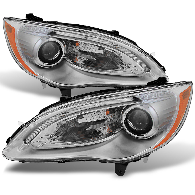 2011 2012 2013 2014 Chrysler 200 Projector Halogen Type Headlights