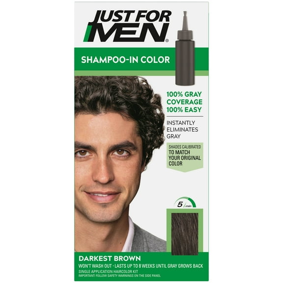 Just For Men Shampoo-In Haircolor Darkest Brown H-50 - Each (Pack of 1)