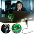 thumbnail image 1 of Dvkptbk Clocks USB LED Clock Fan Real Clock Smart Memory Suitable for USB Clock Fan LED Fan Real Clock Smart Memory LED Flash Clock Fan Real Time Display Laptop Fan Home Decor on Clearance, 1 of 1