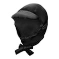 thumbnail image 2 of Gorro de plumón Yinane con orejeras invierno resistente al viento para hombres y mujeres visera negro, 2 of 8