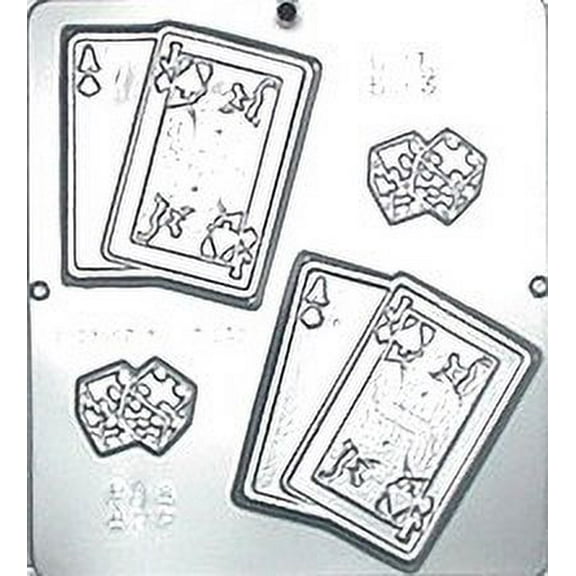 593 Playing Cards & Dice Chocolate Candy Mold