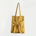 thumbnail image 2 of Creative Designed Bow Tote Bag Literary Shoulder Women's Bag Student Canvas Bag, Niche Large-capacity Trendy Handbag Shoulder Bag, 2 of 7