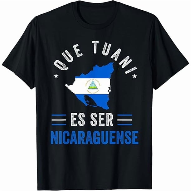 Camiseta con la bandera de Nicaragua – Diseño Nicoya Pinoleros Tuani para un look elegante