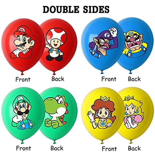 Rekcopu Brothers Super Globos, Globos de látex para fiesta con hermanos The Theme Birthday Rekcopu Rekcopu