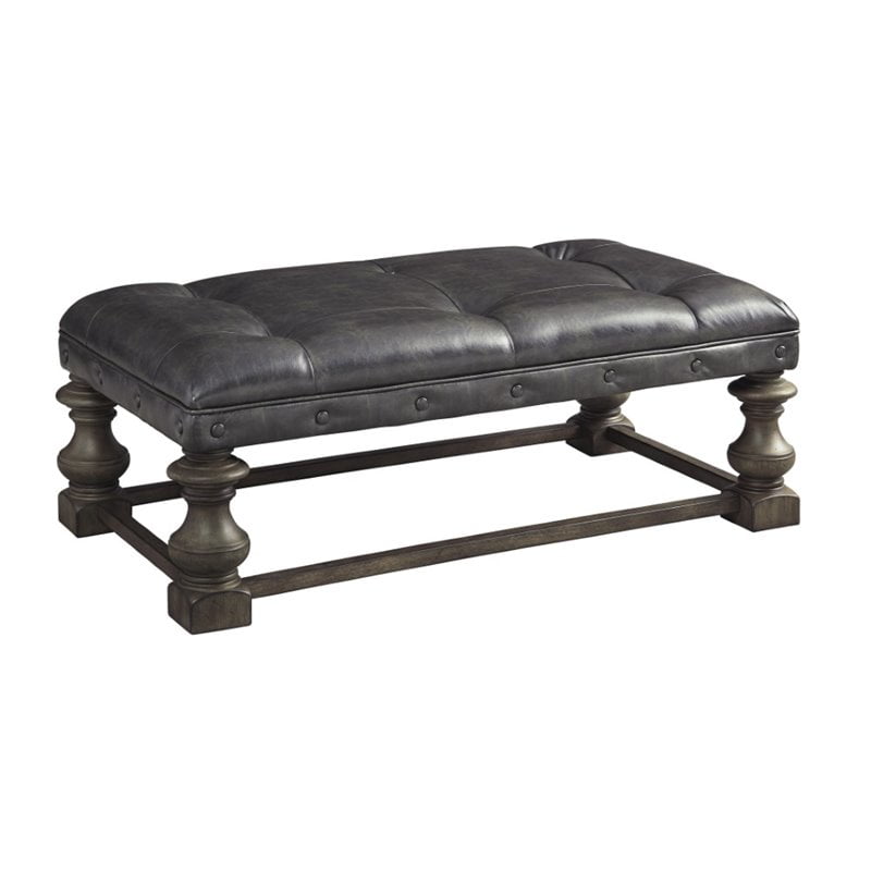 Ashley Larrenton Coffee Table Ottoman In Grayish Brown Walmart Com Walmart Com