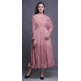 thumbnail image 2 of Bimba Floral Women Printed Smocked Waist Long Casual Maxi RuffleDress-X-Large, 2 of 5
