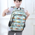thumbnail image 6 of FORMRS Unisex School Backpack 17" Student Travel Bag with Laptop Compartment, Cartoon Train Pattern, 6 of 7