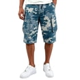 thumbnail image 4 of GrmtClth Camo Shorts Men Casual Golf Lightweight Outdoor Cargo Shorts Fishing Camping Hiking Shorts Summer Big and Tall Shorts with Multi Pocket Light Blue XL, 4 of 4