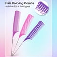 thumbnail image 4 of Peine para resaltar,Peine para resaltar el cabello,peine para seccionar,corte de peinado,3 uds. Peine para trenzar,peine para teñir punta,peluquería,Teñido,burla de dientes finos,resaltado, 4 of 8
