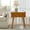 Acorn, variant on 23" Wooden End Table with Charging Station and Tray Modern End Table  Walnut