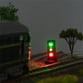 thumbnail image 2 of 5Pcs DIY 1:87 Scale Railway Traffic Light Signal Model Lamps LED Model Making Accessories, 2 of 9