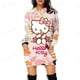 thumbnail image 5 of Sudadera con capucha de dibujos animados divertidos de HELLO KITTY para mujer, sudadera con capucha de HELLO KITTY con gráfico de los años 90, vestido ajustado con capucha para mujer, 5 of 5