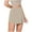 Khaki, variant on ABATAB Womens Skort High Waisted Stretchy Soft Casual Trendy Shorts Asymmetrical Hem Golf Tennis Summer Shorts
