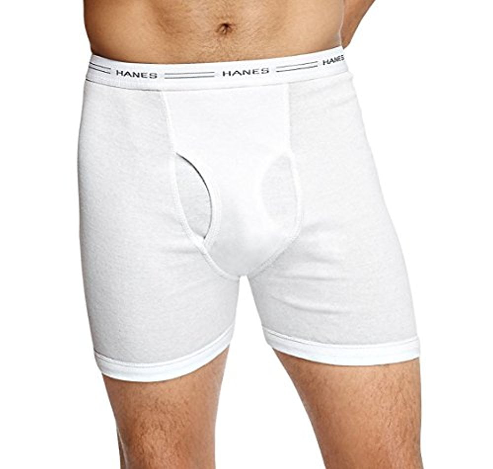 hanes white boxers