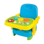 Winfun Blue Musical Baby Booster Seat with Light-Up Adjustable Tray