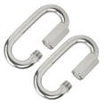 thumbnail image 3 of Secure Connections Compatible with High-altitude Operations, Quick Link Stainless Steel Outdoor Activities Connector, Heavy Duty Locking Carabiner, Rustproof, 3 of 5