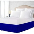 thumbnail image 1 of 3 Layer Ruffled Bedskirt, Essy Care - 100% Microfiber Fabric, 3 Layer Ruffled Bed Skirt Twin Size College 3 Layer Ruffled Bed Skirt 30" Drop - Royal Blue Solid., 1 of 2