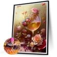 thumbnail image 2 of Pintura de diamante 1 5D DIY Kit de flor de taladro redondo completo Decoración del hogar Arte Artesanía Hugtrwg Para estrenar, 2 of 9